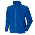 Purple - Side - Henbury Mens Microfleece Anti-Pill Jacket