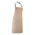 Latte - Back - Premier Colours Bib Apron - Workwear (Pack of 2)