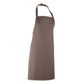 Mushroom - Back - Premier Colours Bib Apron - Workwear (Pack of 2)