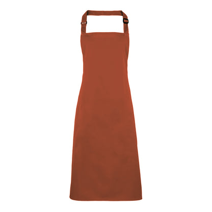 Chestnut - Front - Premier Colours Bib Apron - Workwear (Pack of 2)
