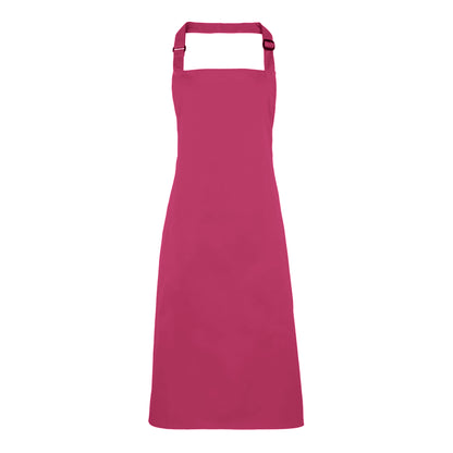 Fuchsia - Front - Premier Colours Bib Apron - Workwear (Pack of 2)