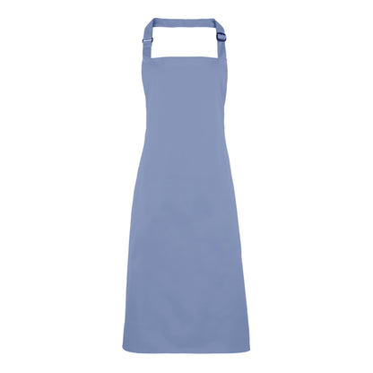 Mid Blue - Front - Premier Colours Bib Apron - Workwear (Pack of 2)