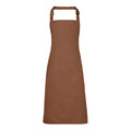 Mocha - Front - Premier Colours Bib Apron - Workwear (Pack of 2)