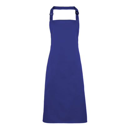Royal - Front - Premier Colours Bib Apron - Workwear (Pack of 2)
