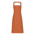 Terracotta - Front - Premier Colours Bib Apron - Workwear (Pack of 2)