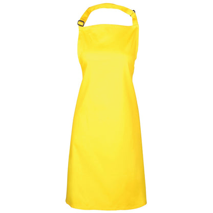 Yellow - Front - Premier Colours Bib Apron - Workwear (Pack of 2)