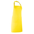 Yellow - Back - Premier Colours Bib Apron - Workwear (Pack of 2)