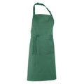 Emerald - Back - Premier Ladies-Womens Colours Bip Apron With Pocket - Workwear (Pack of 2)