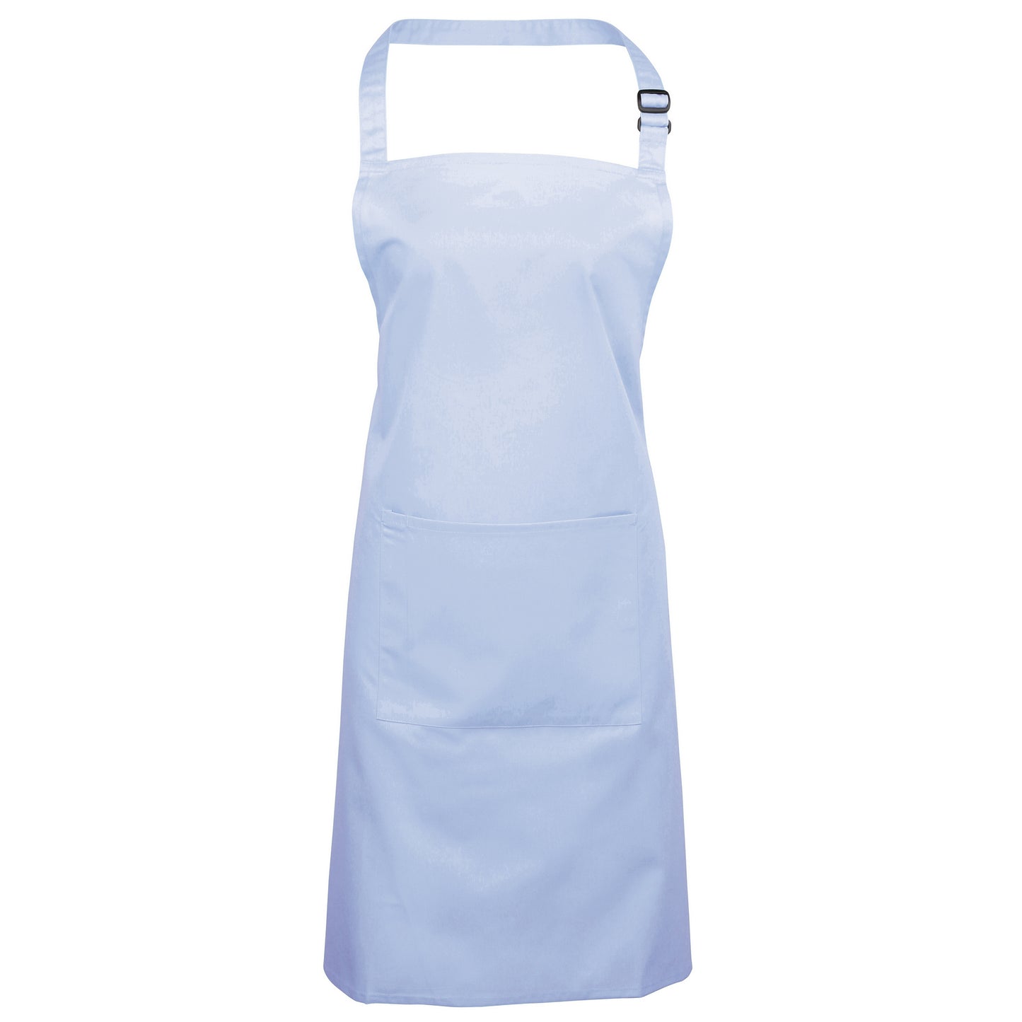 Light Blue - Front - Premier Ladies-Womens Colours Bip Apron With Pocket - Workwear (Pack of 2)