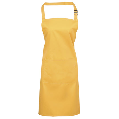 Sunflower - Front - Premier Ladies-Womens Colours Bip Apron With Pocket - Workwear (Pack of 2)