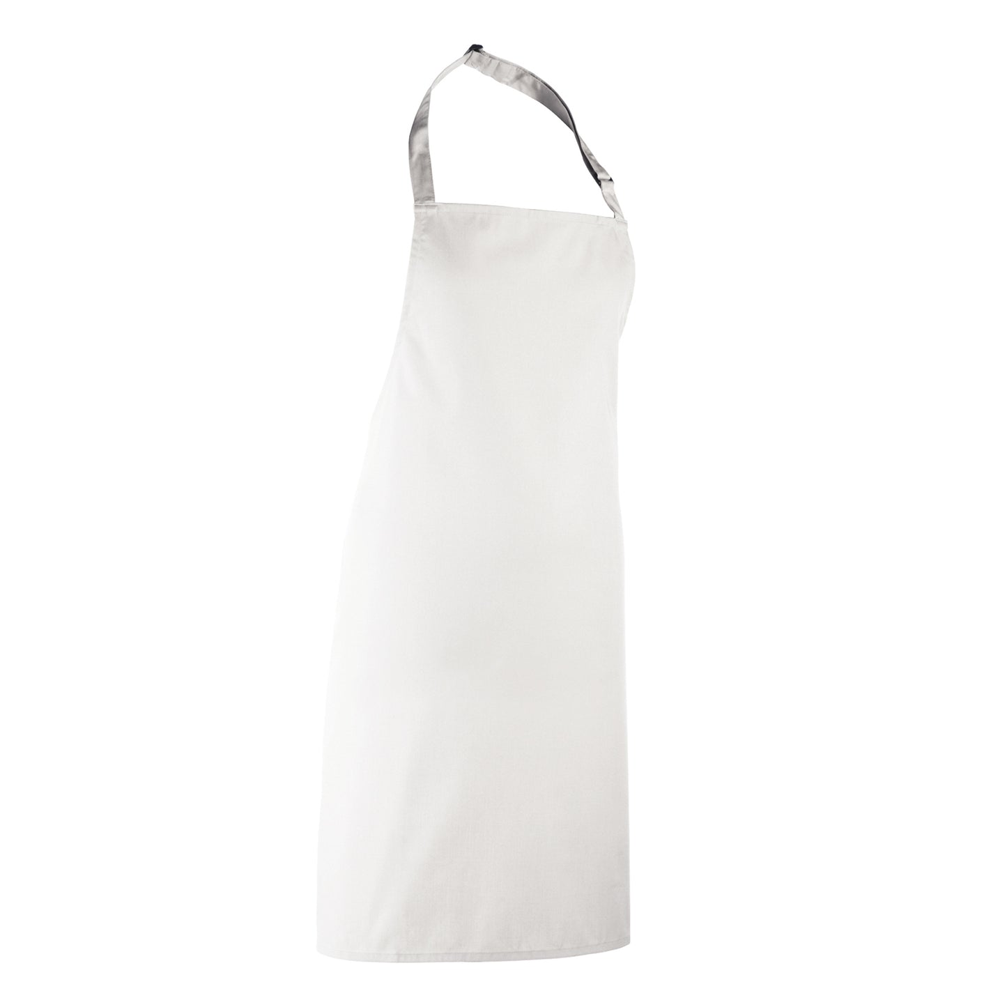 White - Back - Premier Ladies-Womens Colours Bip Apron With Pocket - Workwear (Pack of 2)