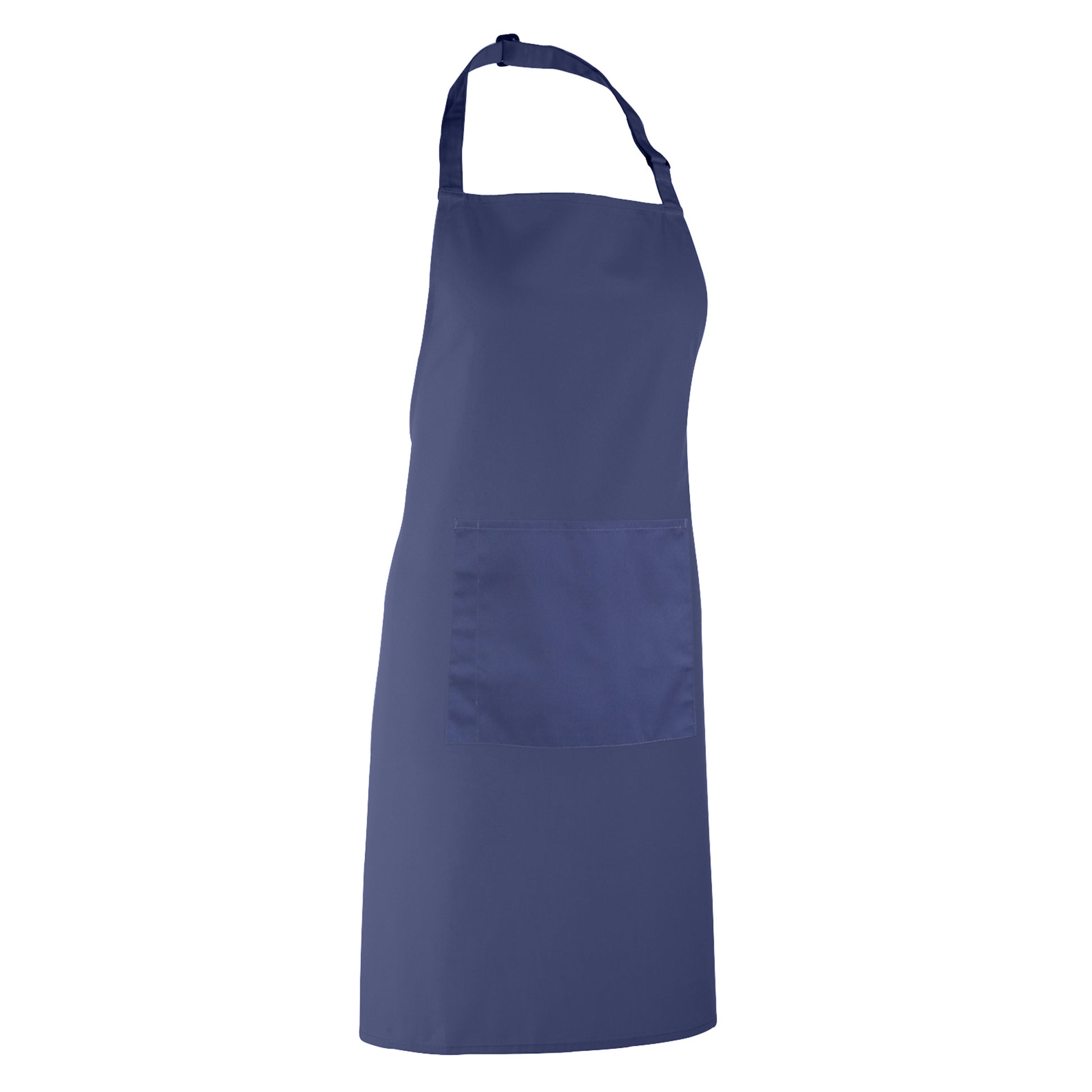 Marine Blue - Back - Premier Ladies-Womens Colours Bip Apron With Pocket - Workwear (Pack of 2)