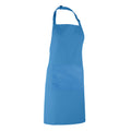 Sapphire - Back - Premier Ladies-Womens Colours Bip Apron With Pocket - Workwear (Pack of 2)