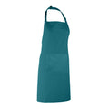Teal - Back - Premier Ladies-Womens Colours Bip Apron With Pocket - Workwear (Pack of 2)