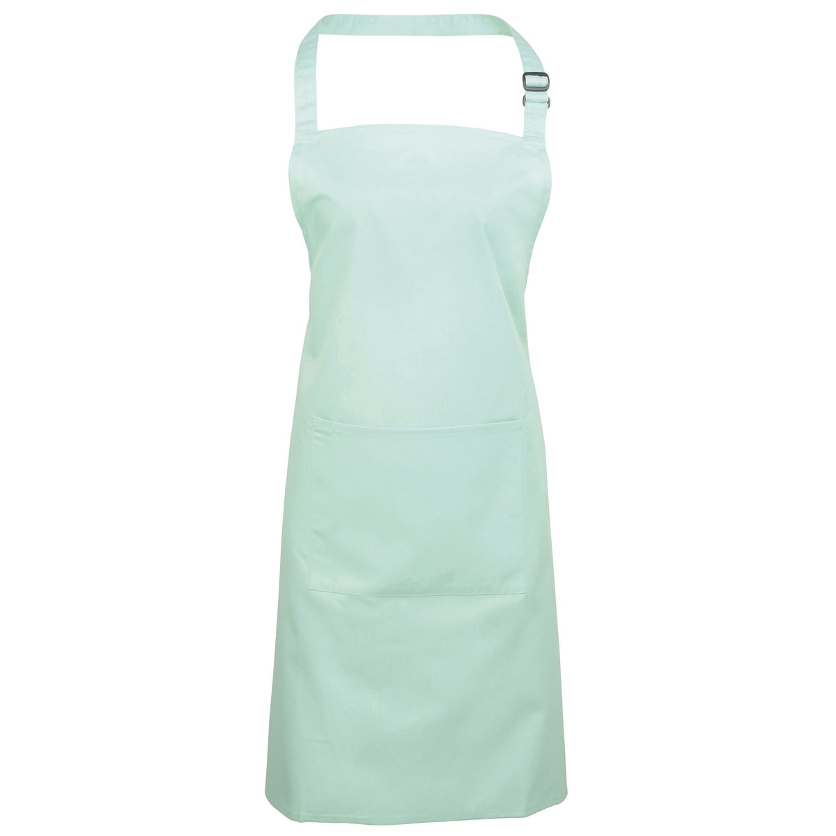 Aqua - Front - Premier Ladies-Womens Colours Bip Apron With Pocket - Workwear (Pack of 2)