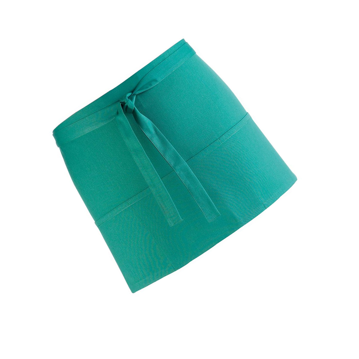 Emerald - Back - Premier Ladies-Womens Colours 3 Pocket Apron - Workwear (Pack of 2)