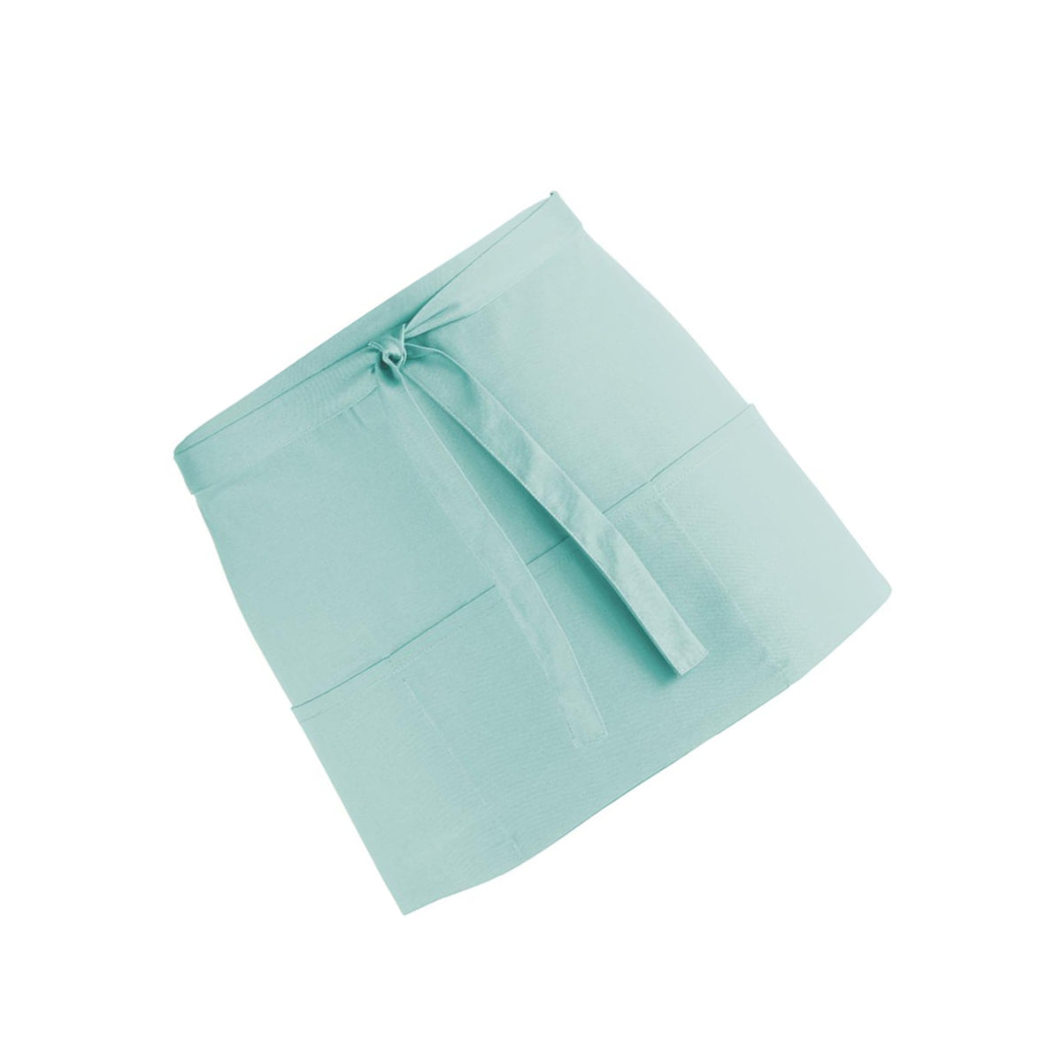 Aqua - Back - Premier Ladies-Womens Colours 3 Pocket Apron - Workwear (Pack of 2)