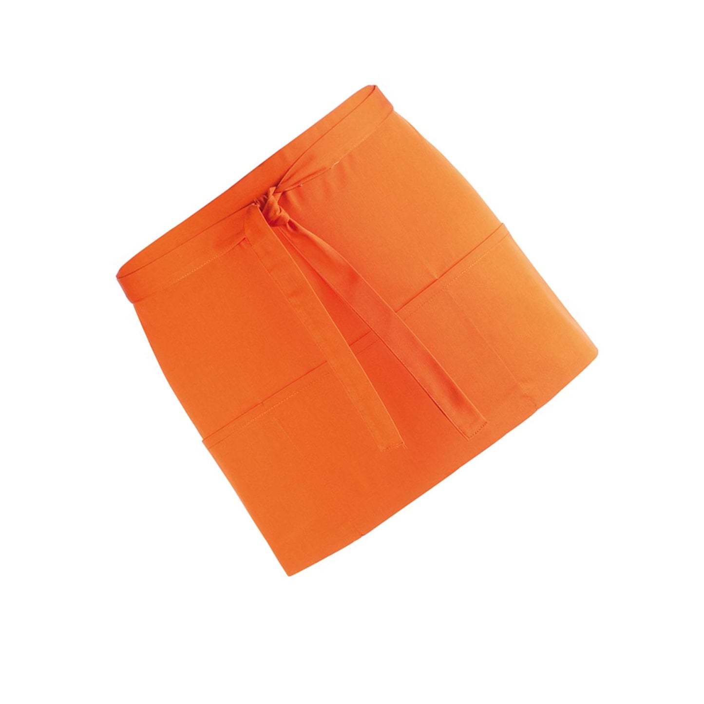 Orange - Back - Premier Ladies-Womens Colours 3 Pocket Apron - Workwear (Pack of 2)