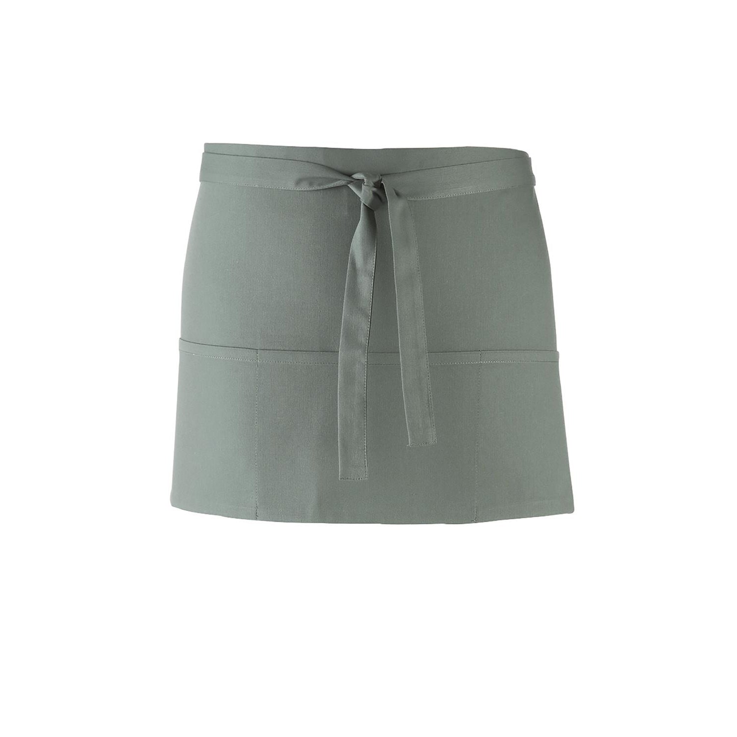 Sage - Back - Premier Ladies-Womens Colours 3 Pocket Apron - Workwear (Pack of 2)