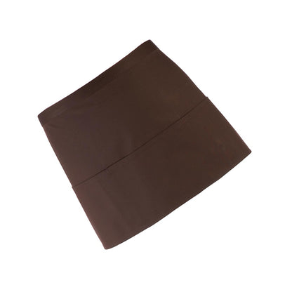 Brown - Back - Premier Ladies-Womens Colours 3 Pocket Apron - Workwear (Pack of 2)
