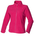 Fuchsia - Front - Henbury Womens-Ladies Microfleece Anti-Pill Jacket