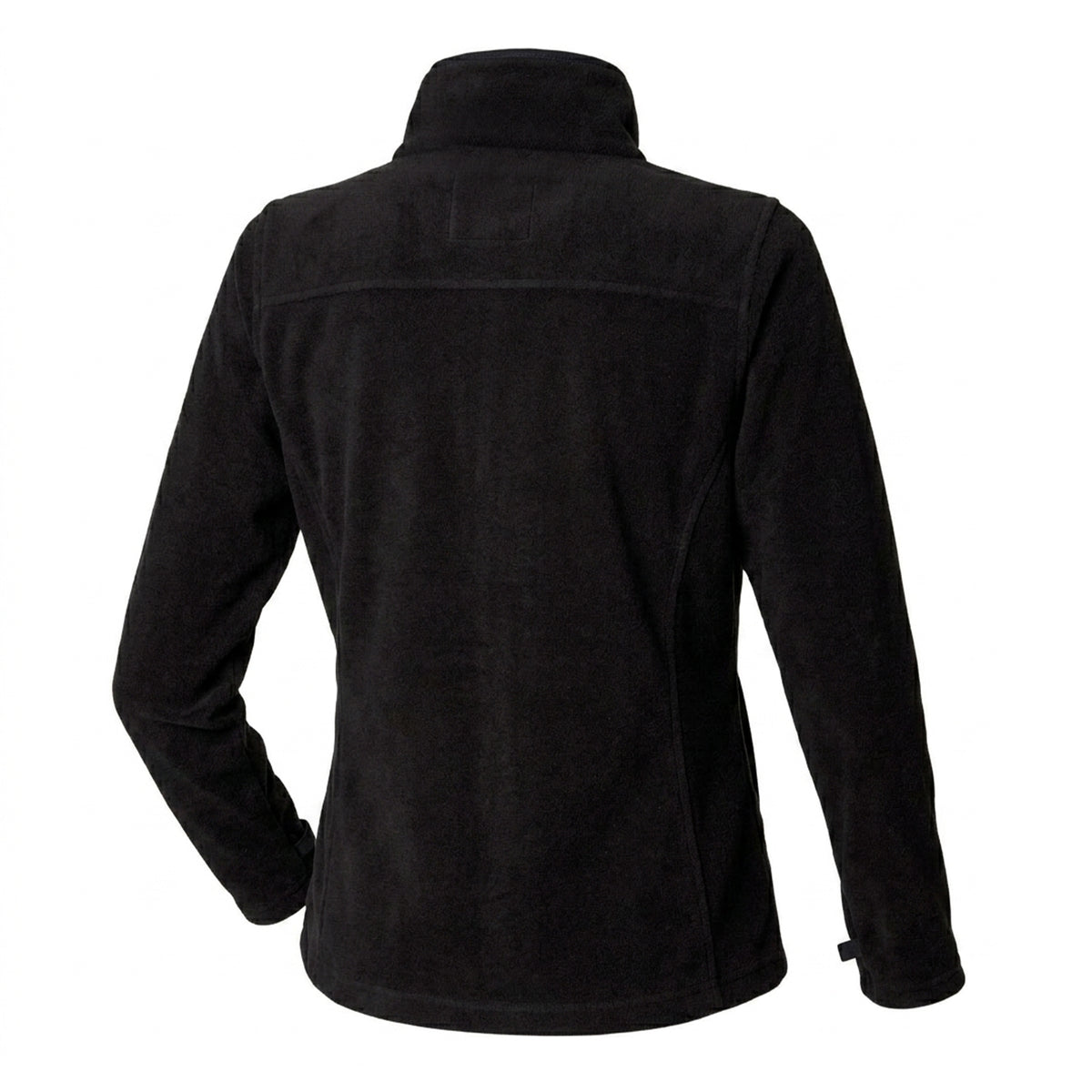 Black - Back - Henbury Womens-Ladies Microfleece Anti-Pill Jacket