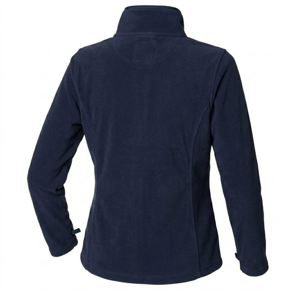 Navy - Back - Henbury Womens-Ladies Microfleece Anti-Pill Jacket