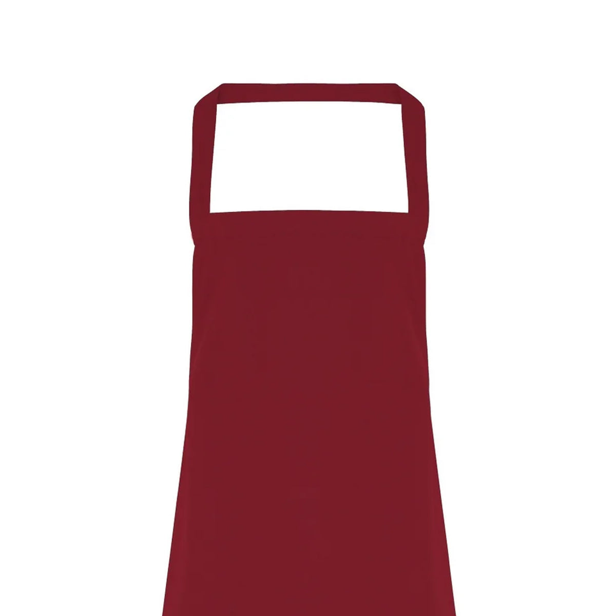 Burgundy - Back - Premier Ladies-Womens Slim Apron (no Pocket) - Workwear (Pack of 2)