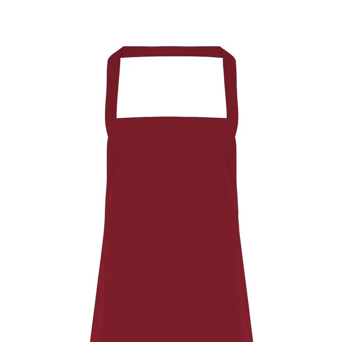 Burgundy - Back - Premier Ladies-Womens Slim Apron (no Pocket) - Workwear (Pack of 2)