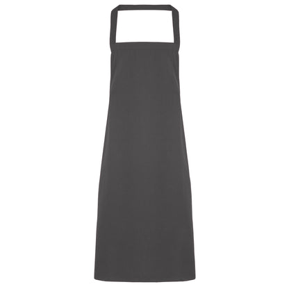 Dark Grey - Front - Premier Ladies-Womens Slim Apron (no Pocket) - Workwear (Pack of 2)
