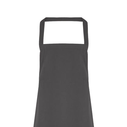 Dark Grey - Back - Premier Ladies-Womens Slim Apron (no Pocket) - Workwear (Pack of 2)