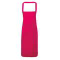 Hot Pink - Front - Premier Ladies-Womens Slim Apron (no Pocket) - Workwear (Pack of 2)