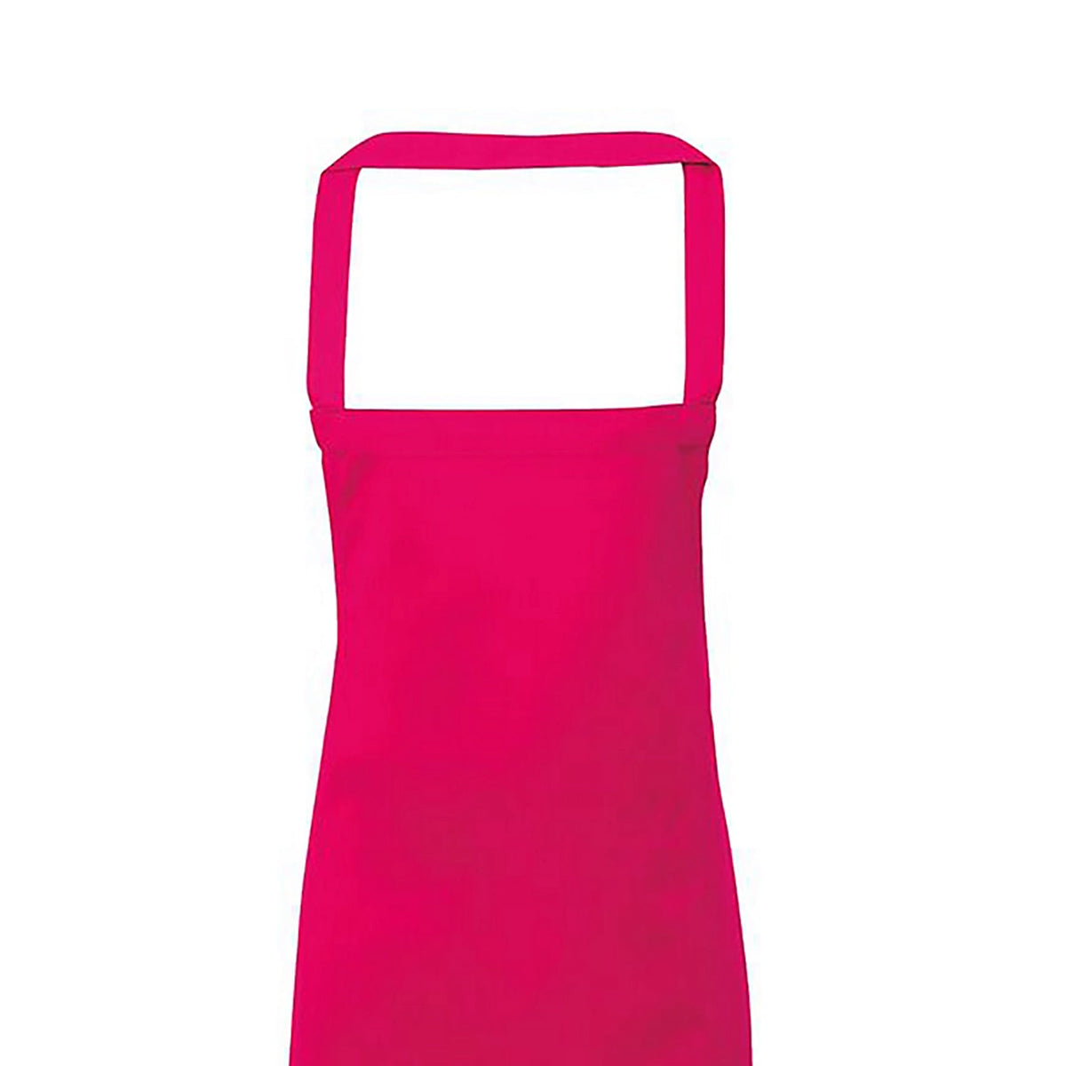 Hot Pink - Back - Premier Ladies-Womens Slim Apron (no Pocket) - Workwear (Pack of 2)