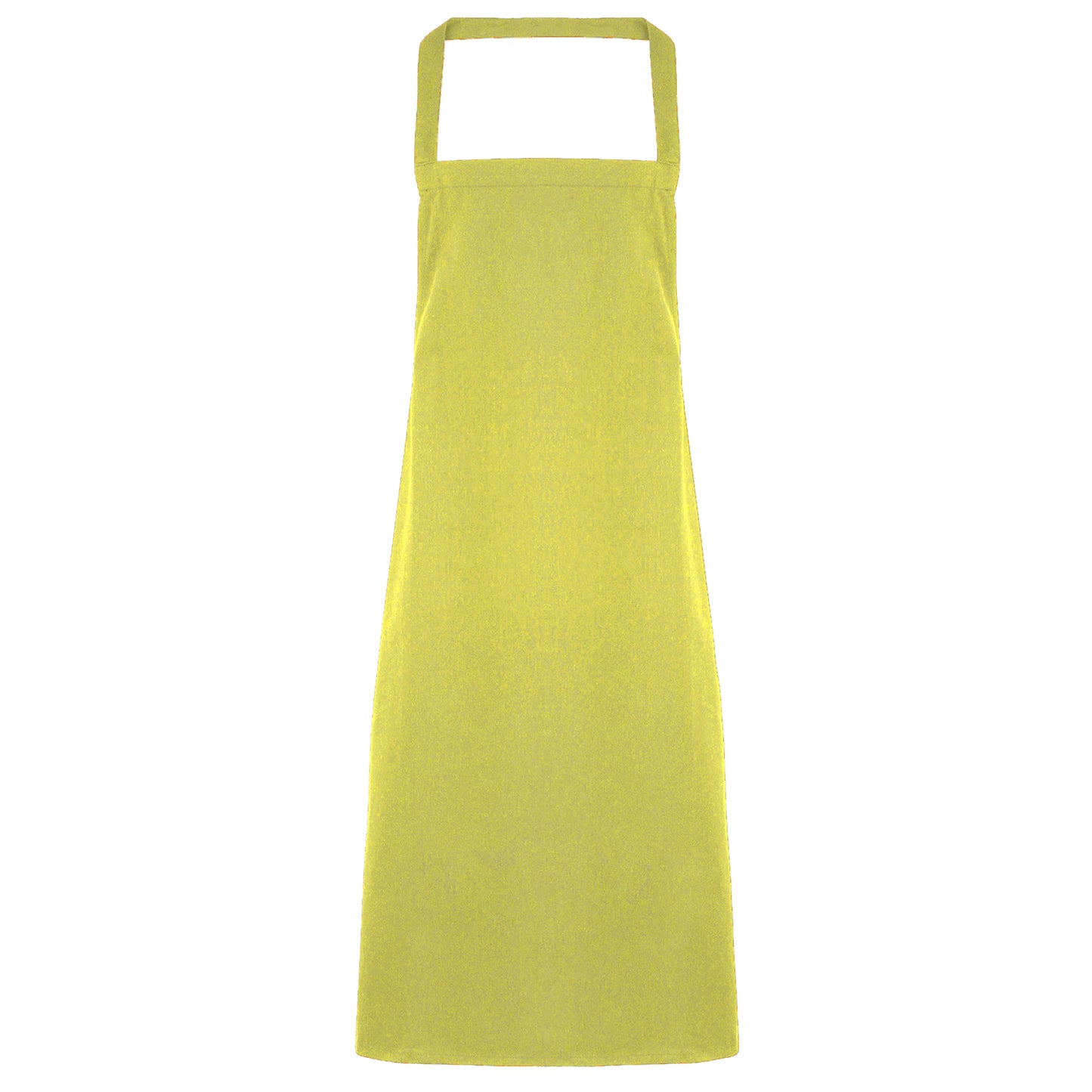 Lime - Front - Premier Ladies-Womens Slim Apron (no Pocket) - Workwear (Pack of 2)
