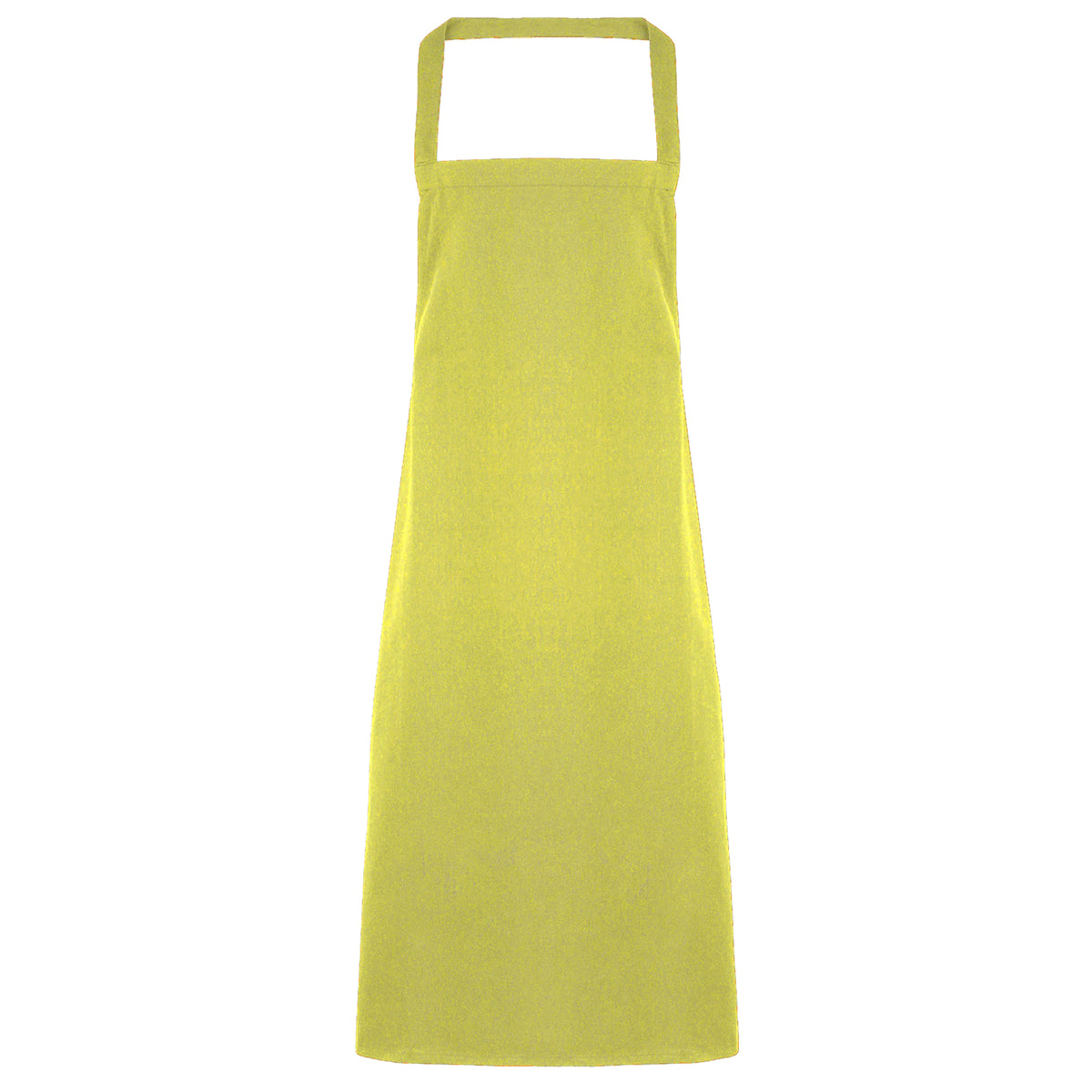 Lime - Front - Premier Ladies-Womens Slim Apron (no Pocket) - Workwear (Pack of 2)