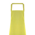 Lime - Back - Premier Ladies-Womens Slim Apron (no Pocket) - Workwear (Pack of 2)