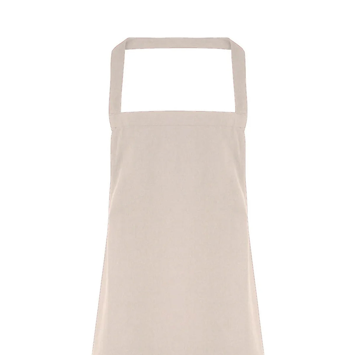 Natural - Back - Premier Ladies-Womens Slim Apron (no Pocket) - Workwear (Pack of 2)
