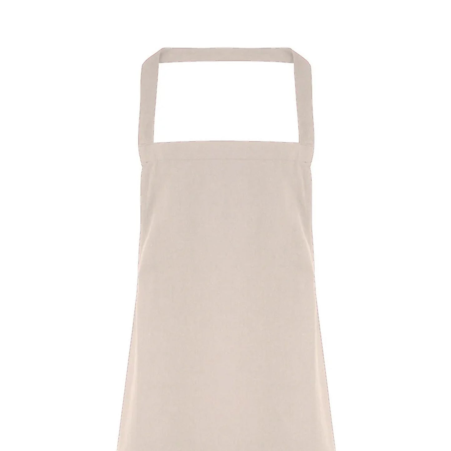 Natural - Back - Premier Ladies-Womens Slim Apron (no Pocket) - Workwear (Pack of 2)
