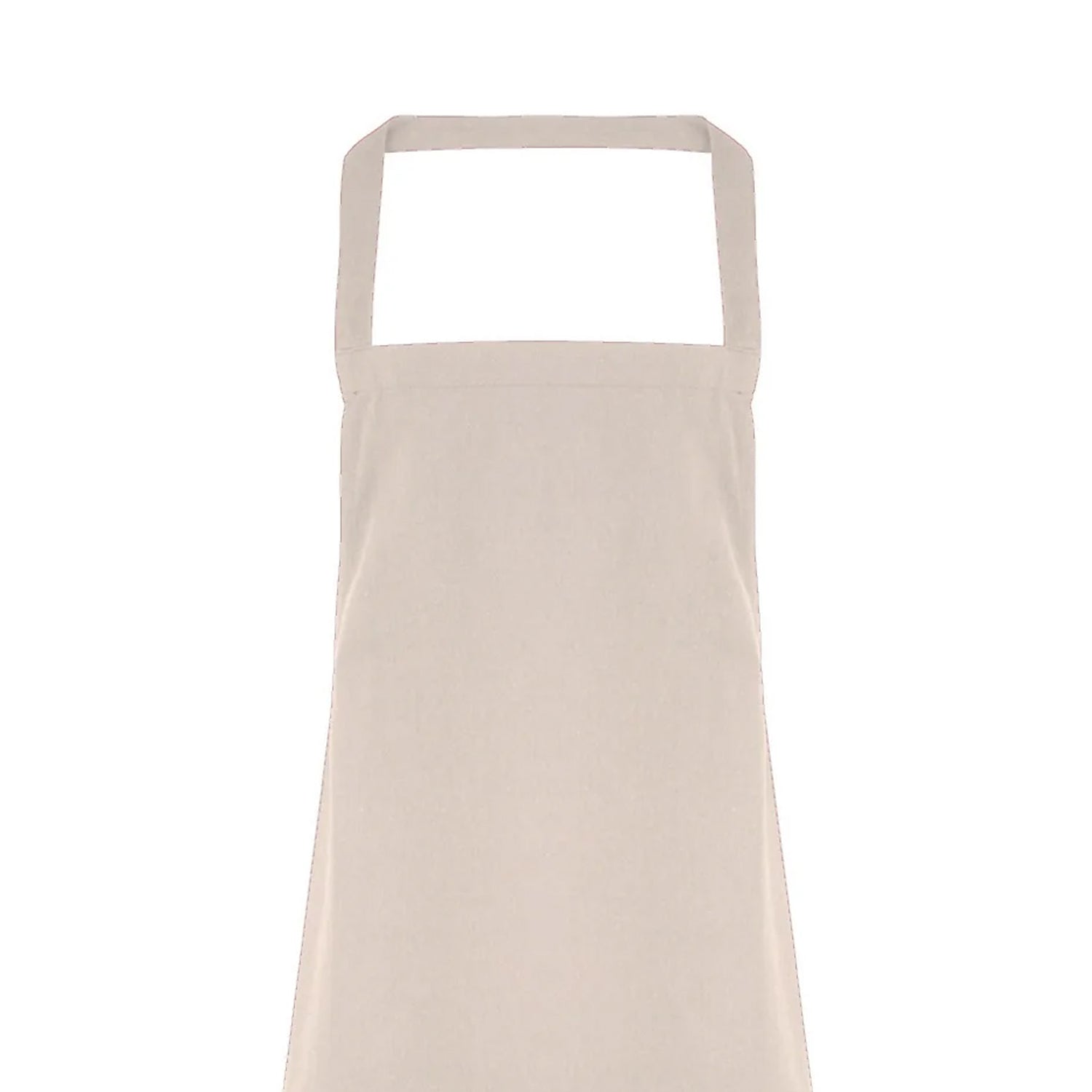 Natural - Back - Premier Ladies-Womens Slim Apron (no Pocket) - Workwear (Pack of 2)