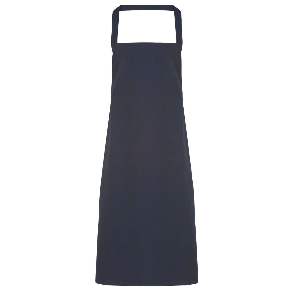 Navy - Front - Premier Ladies-Womens Slim Apron (no Pocket) - Workwear (Pack of 2)