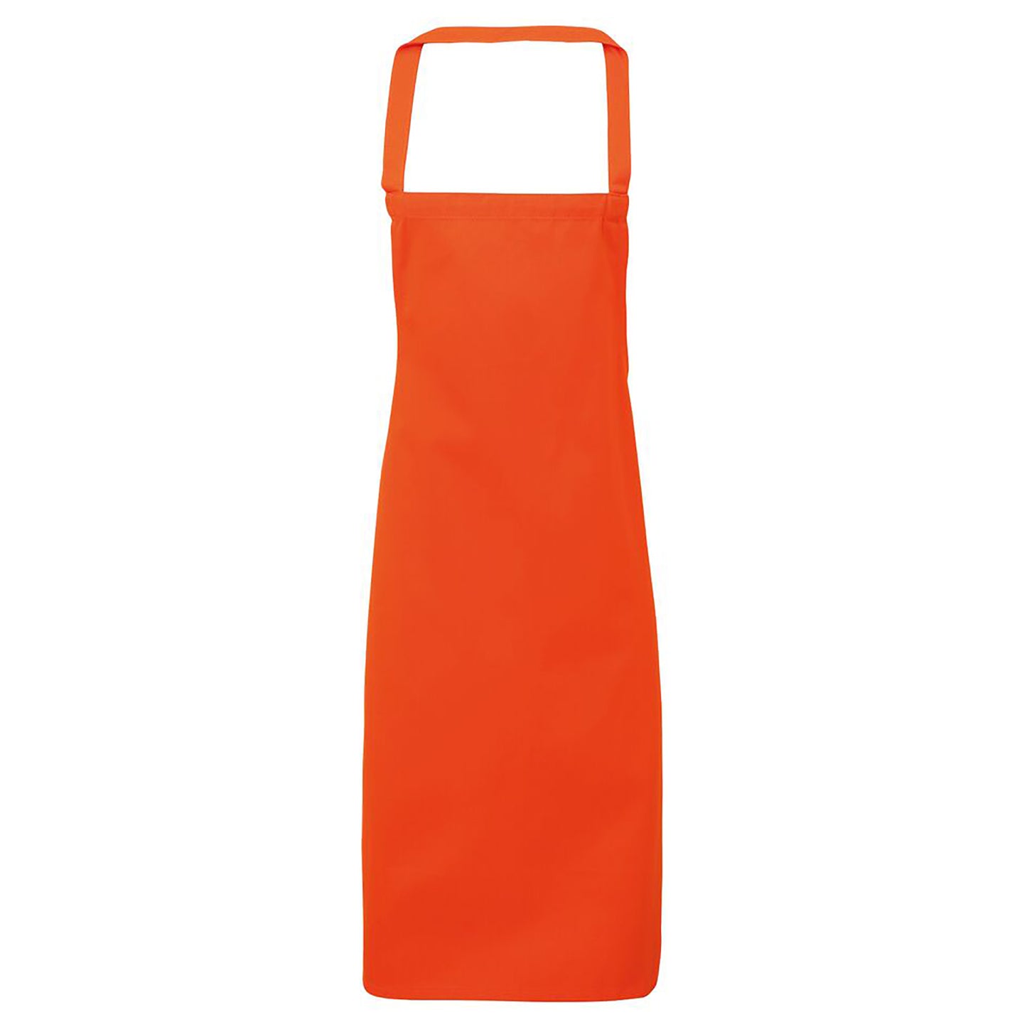 Orange - Front - Premier Ladies-Womens Slim Apron (no Pocket) - Workwear (Pack of 2)