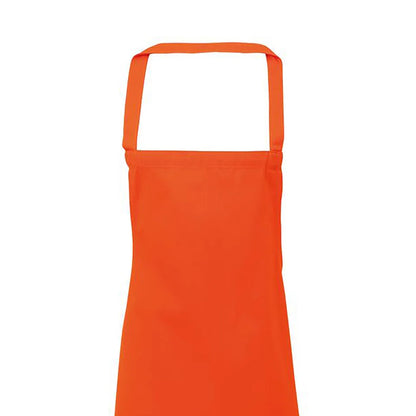 Orange - Back - Premier Ladies-Womens Slim Apron (no Pocket) - Workwear (Pack of 2)
