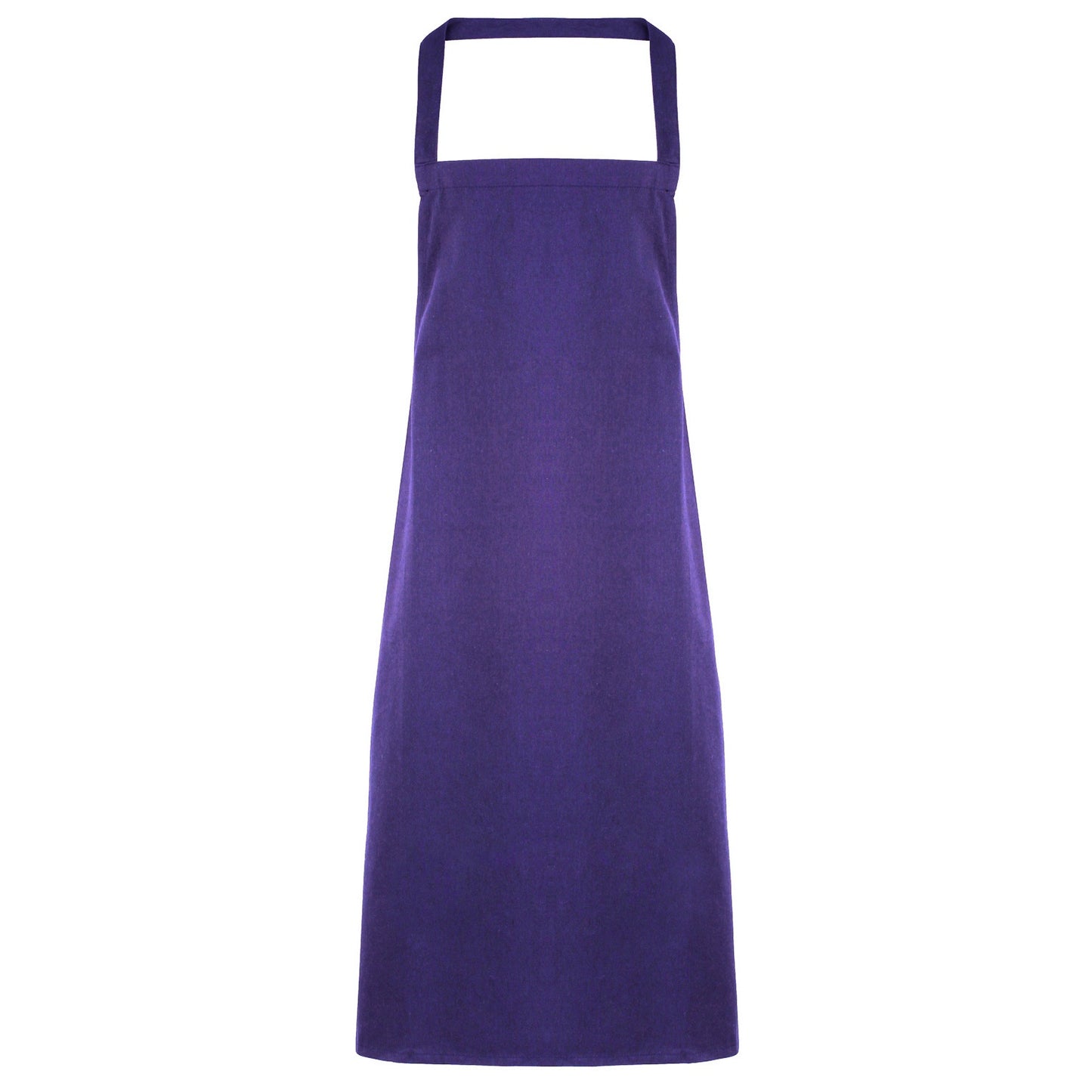 Purple - Front - Premier Ladies-Womens Slim Apron (no Pocket) - Workwear (Pack of 2)