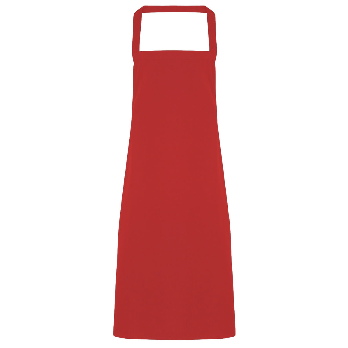 Red - Front - Premier Ladies-Womens Slim Apron (no Pocket) - Workwear (Pack of 2)