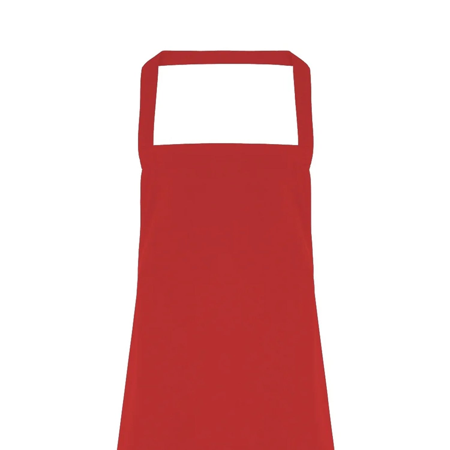 Red - Back - Premier Ladies-Womens Slim Apron (no Pocket) - Workwear (Pack of 2)