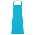 Turquoise - Front - Premier Ladies-Womens Slim Apron (no Pocket) - Workwear (Pack of 2)