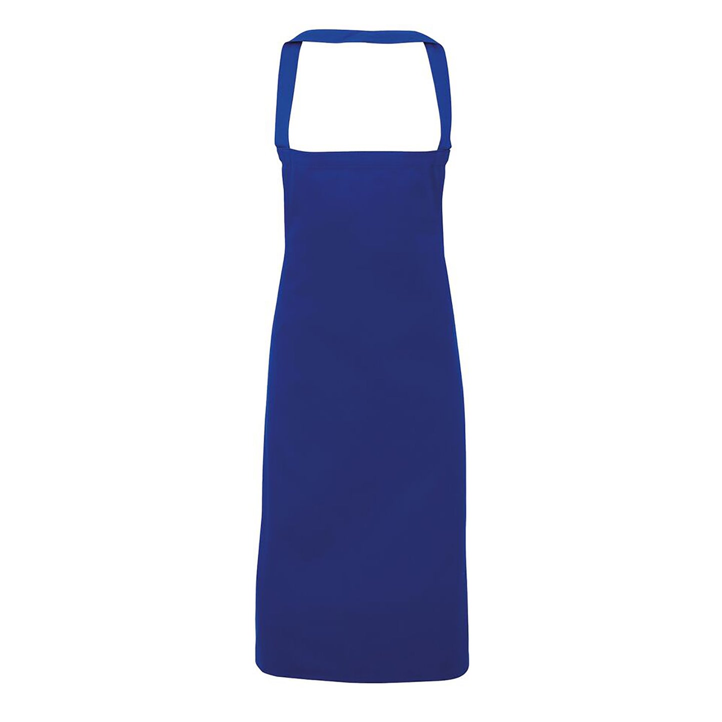 Royal - Front - Premier Ladies-Womens Slim Apron (no Pocket) - Workwear (Pack of 2)