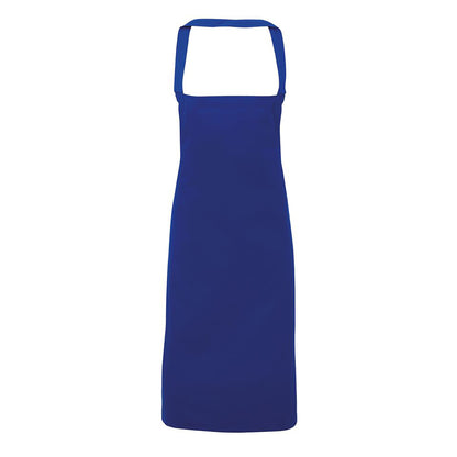 Royal - Front - Premier Ladies-Womens Slim Apron (no Pocket) - Workwear (Pack of 2)