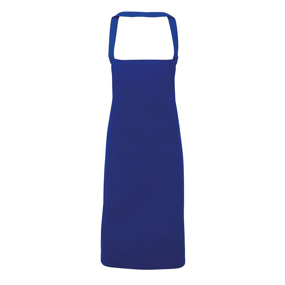 Royal - Front - Premier Ladies-Womens Slim Apron (no Pocket) - Workwear (Pack of 2)