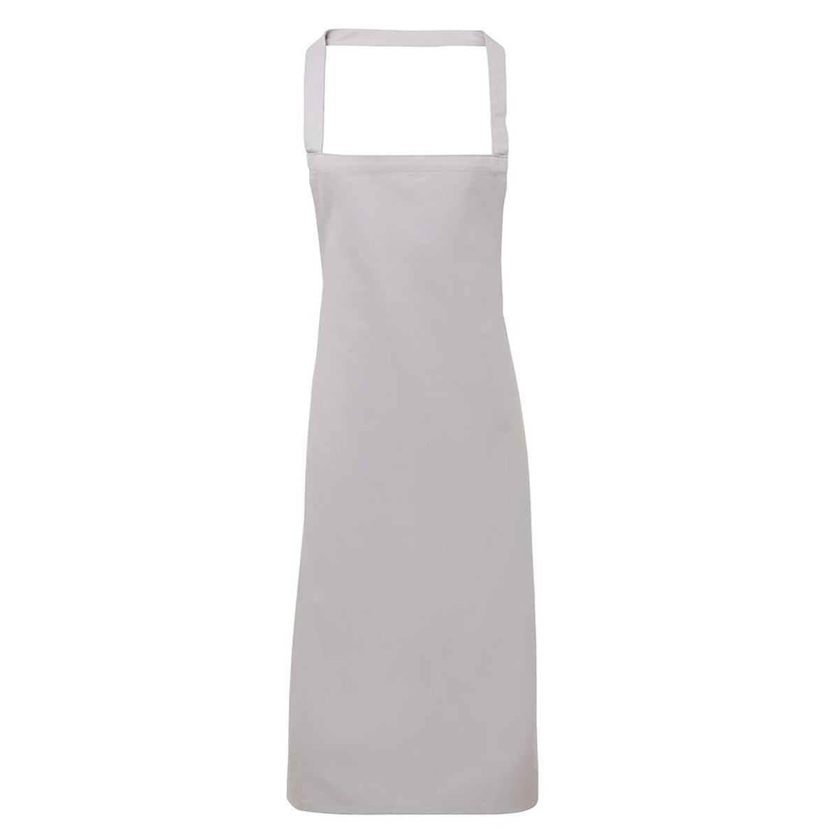 Silver Grey - Front - Premier Ladies-Womens Slim Apron (no Pocket) - Workwear (Pack of 2)